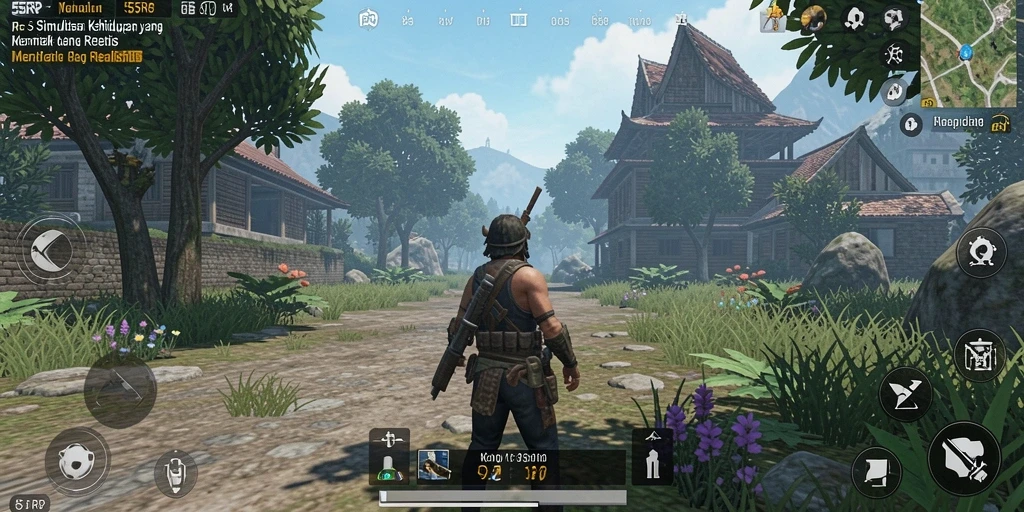 Tampilan gameplay menarik dari 55RP yang menampilkan interaksi karakter.