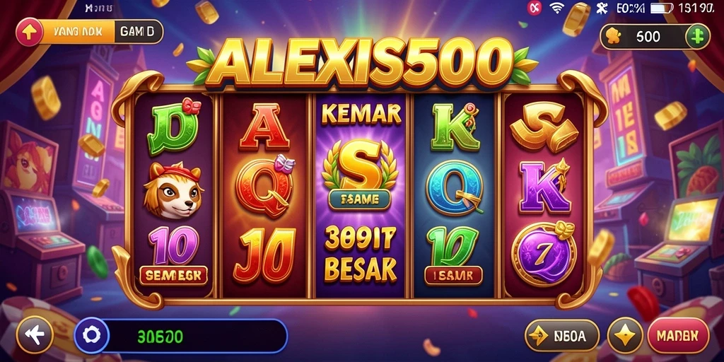 Tampilan gameplay ALEXIS500 yang menarik dan memukau.