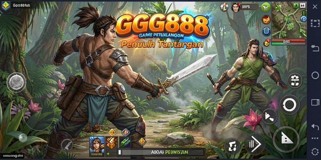 Screenshot GGG888 menampilkan intensnya gameplay yang seru dan menantang.