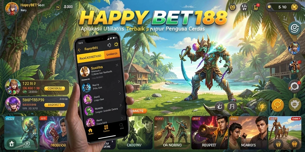 Screenshot utama HAPPYBET188 menampilkan antarmuka pengguna yang intuitif.