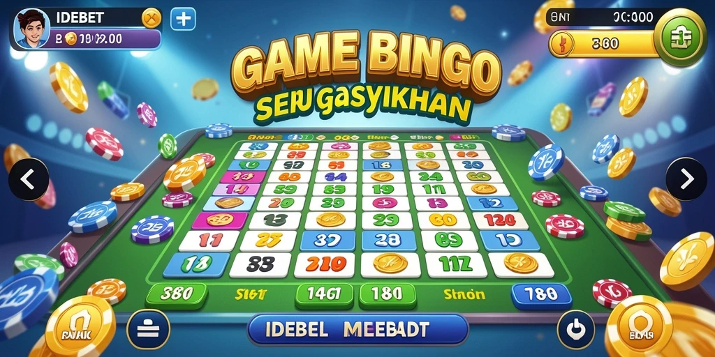 Tampilan gameplay seru dalam aplikasi IDEBET Bingo.