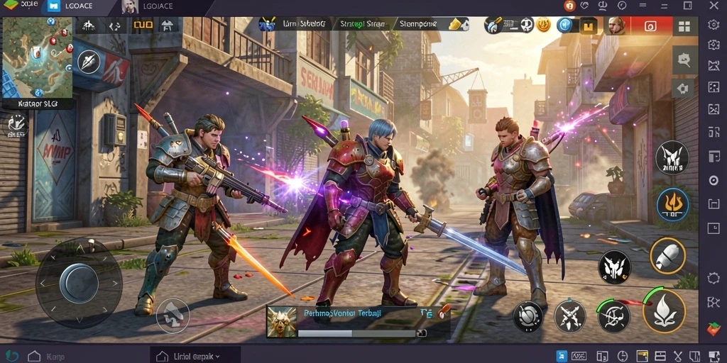 Screenshot LGOACE menunjukkan aksi seru dalam gameplay SLG yang strategis.