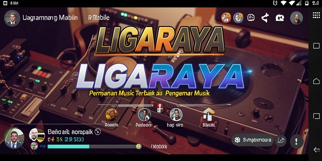 Screenshot utama LIGARAYA menunjukkan gameplay yang mengasyikkan dan penuh warna.