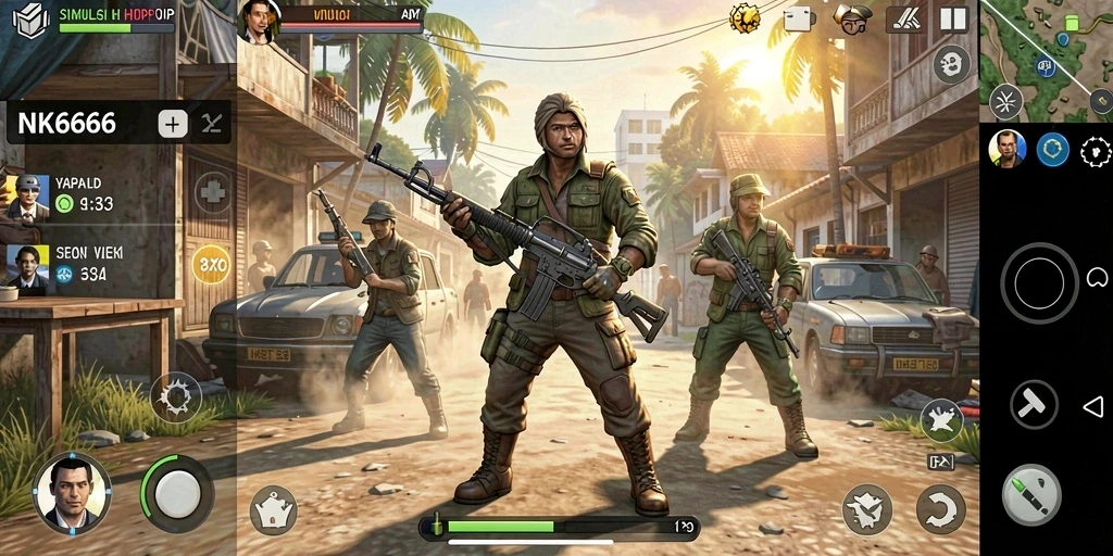 Screenshot gameplay NK666 menampilkan aksi simulasi yang mendalam.