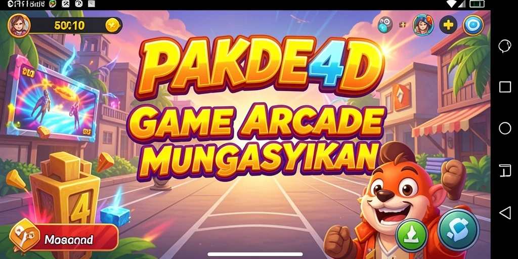 Screenshot PAKDE4D menampilkan aksi seru dalam gameplay arcade.