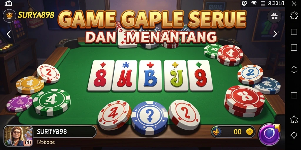 Tampilan gameplay seru dan mengasyikkan dalam SURYA898.
