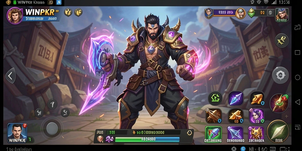 Tampilan gameplay seru dalam WINPKR dengan strategi kompleks.